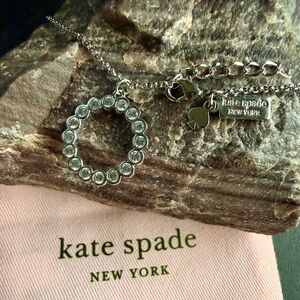 Kate Spade New York Full Circle Mini Pendant Necklace – Silver